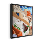 Somewhere Far Far Away | Sicily Italy Greece Architecture | Travel Buildings Beautiful Cityscape Framed Canvas Print Gallery Image 2