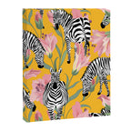 Striped For Life | Zebra Mango Forest | Modern Bohemian Wildlife Jungle | Botanical Nature Canvas Print Gallery Image 6