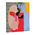 Such a Thing Not Meant To Last, Kiss Passion Love Lovers Couple Friends, Collage Make-out Sex Abstract People Silhouettes Human, Emotions Maximalist Statement Painting Canvas Print Gallery Image 6