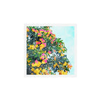 Summer Bougainvillea Watercolor Painting Art Print Gallery Image 1
