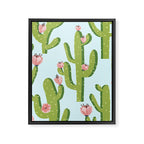 Summer Cactus #illustration #cactus Framed Canvas Print Gallery Image 8