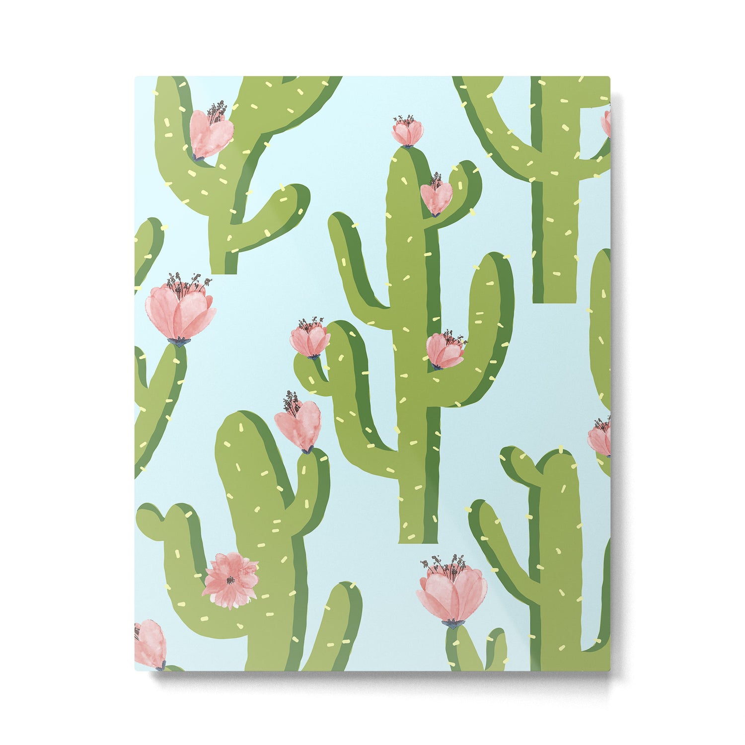 Summer Cactus #illustration #cactus Metal Print Gallery Image 6