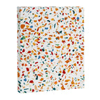 Tan Terrazzo | Eclectic Quirky Confetti Painting | Celebration Colorful Boho Happy Party Graphic  Canvas Print Gallery Image 6