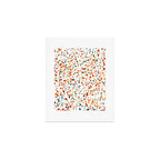 Tan Terrazzo | Eclectic Quirky Confetti Painting | Celebration Colorful Boho Happy Party Graphic  Art Print Gallery Image 1