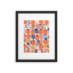 Tea Cups Whimsy, Coffee Mugs Quirky Illustration, Whimsical Halloween Pattern Hot Soup, Fall Autumn Line Drawing Pastel, Eclectic Bohemian Painting Framed Art Print Gallery Image 5