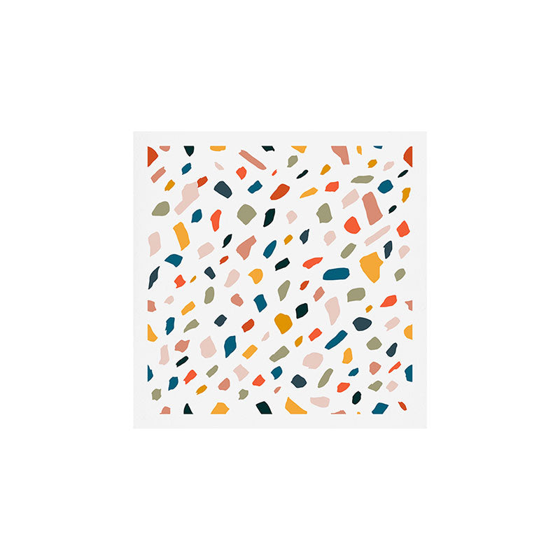 Terrazzo, Abstract Quirky Shapes Bohemian Modern Pattern Confetti Celebration Random Colorful Shapes Art Print Gallery Image 1