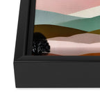 Textures And Patterned Landscape Framed Canvas Print Gallery Image 3