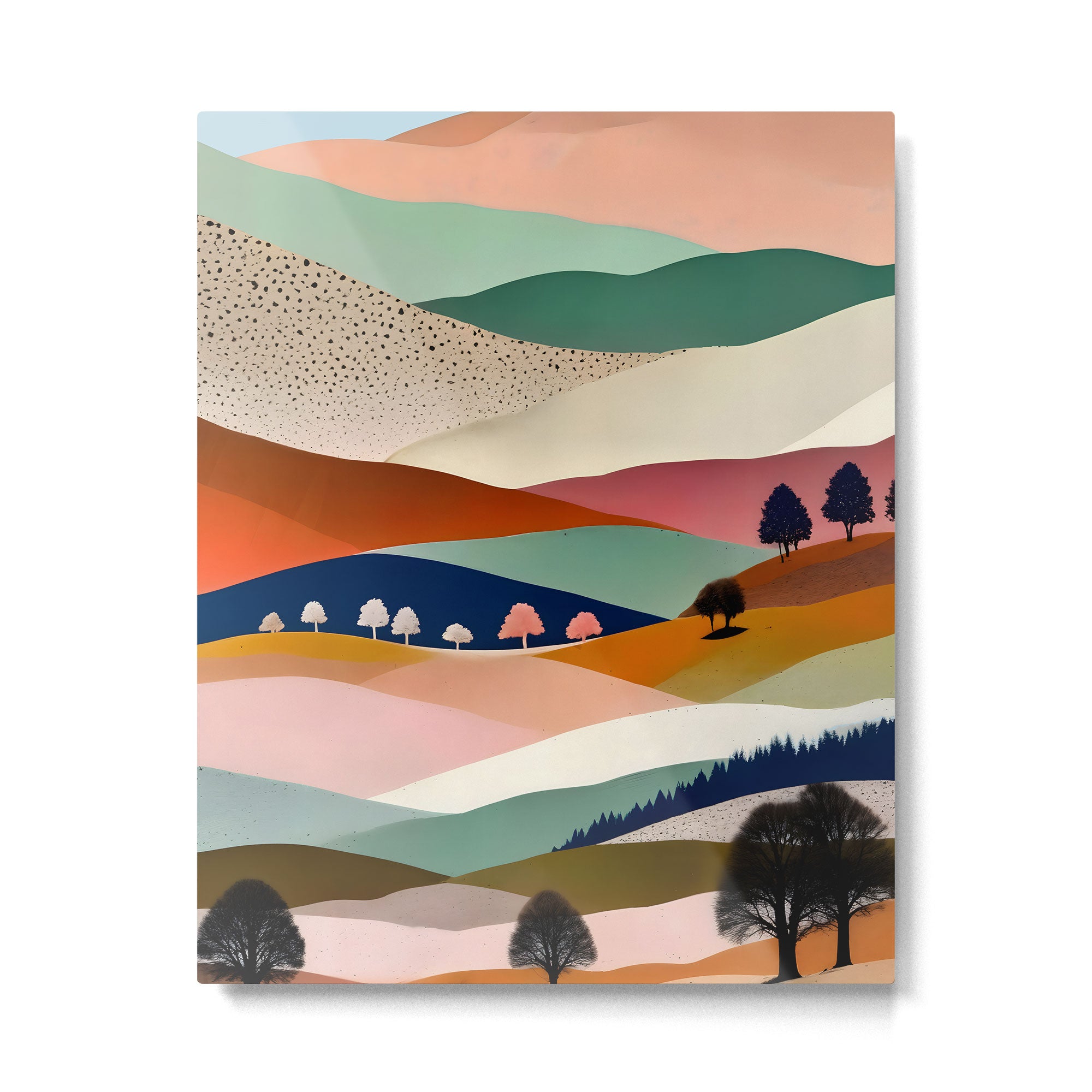 Textures And Patterned Landscape Metal Print Gallery Image 4