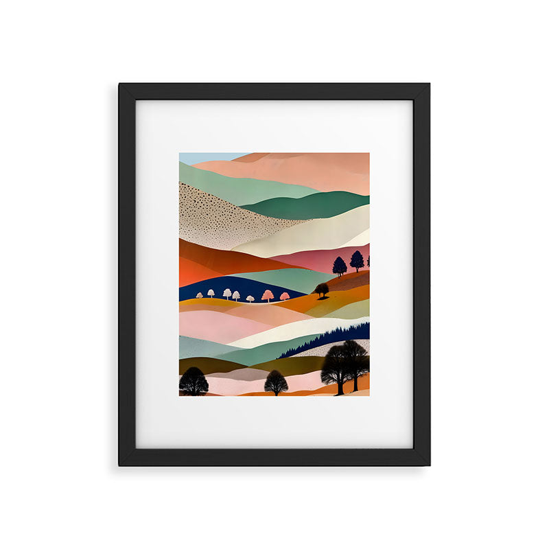Textures And Patterned Landscape Framed Art Print Gallery Image 5