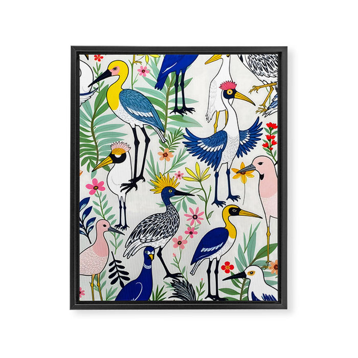 The Aviary Almanac Framed Canvas Print Gallery Image 1