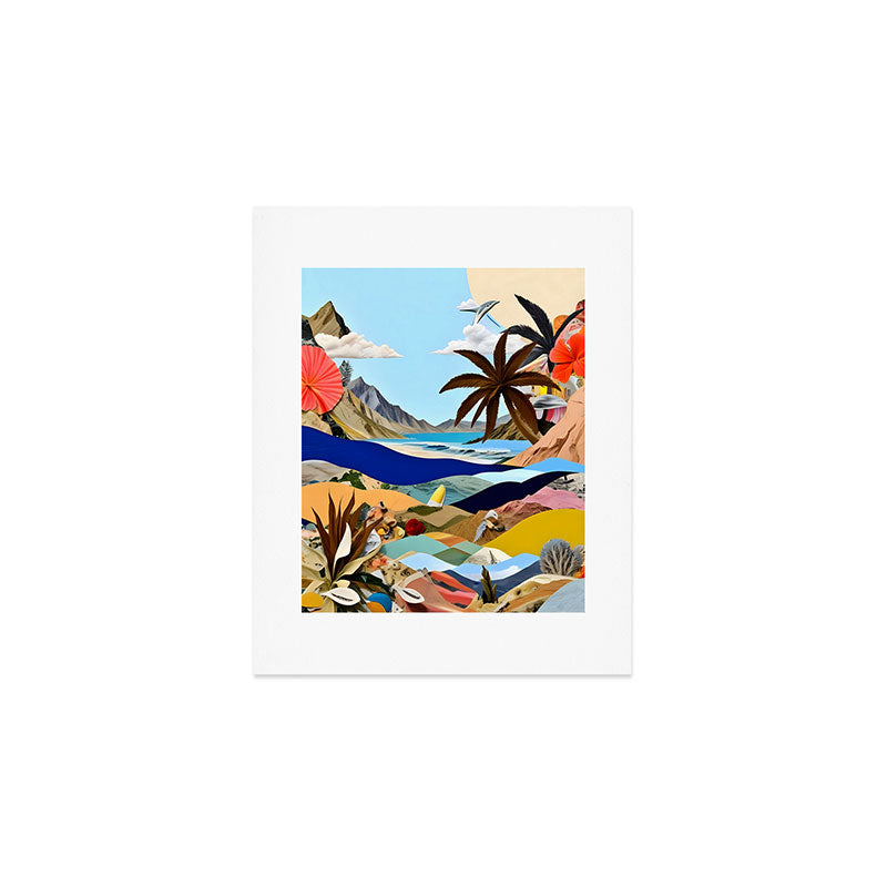 The Beach Bound Surrealist 01, Collage Fantastic Surrealism Wild Fantasy, Ocean Beach Sea Avant-Garde, Creative Photographic Digital Abstract Graphic Art Print Gallery Image 1