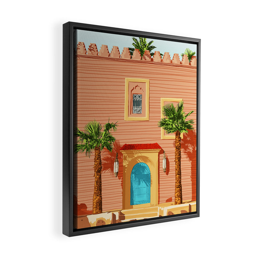 The Blue Door Framed Canvas Print Gallery Image 2