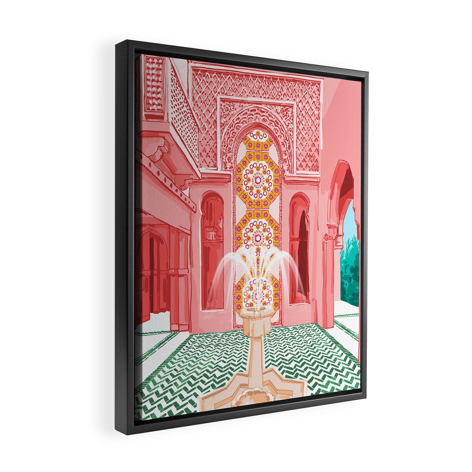 The Blush Palace Framed Canvas Print Gallery Image 2