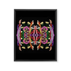The Butterfly Effect Series - 01, Paint Blot Mirror Colorful, Symmetrical Graphic, Eclectic Mandala  Framed Canvas Print Gallery Image 6
