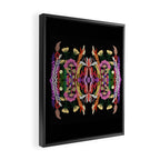 The Butterfly Effect Series - 01, Paint Blot Mirror Colorful, Symmetrical Graphic, Eclectic Mandala  Framed Canvas Print Gallery Image 2