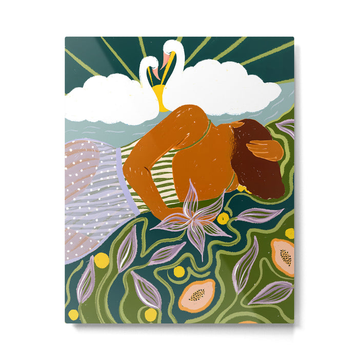 The Dreamer Of Swans Metal Print Gallery Image 1