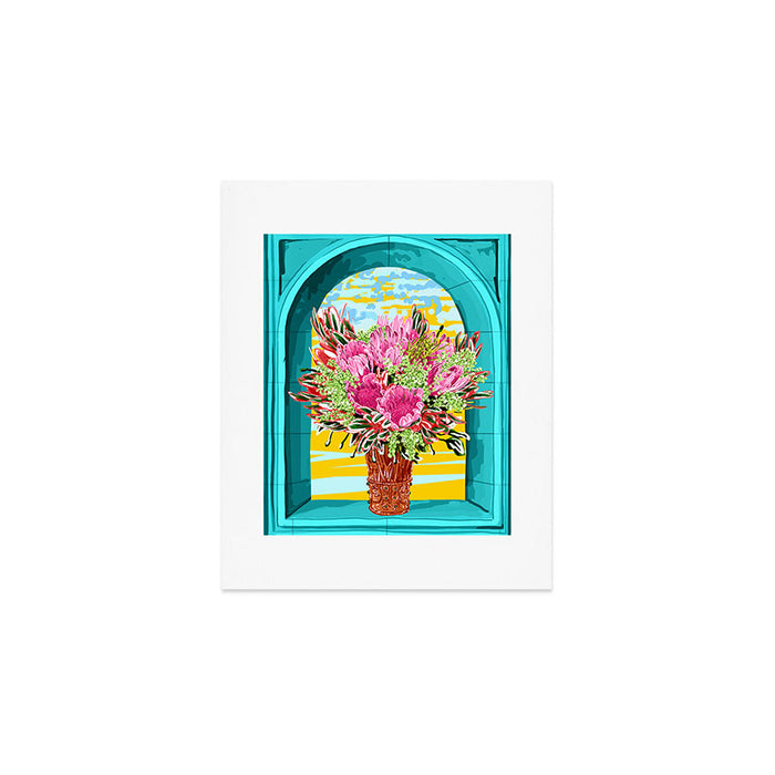 The Good Vibes Flower Pot Art Print Gallery Image 1