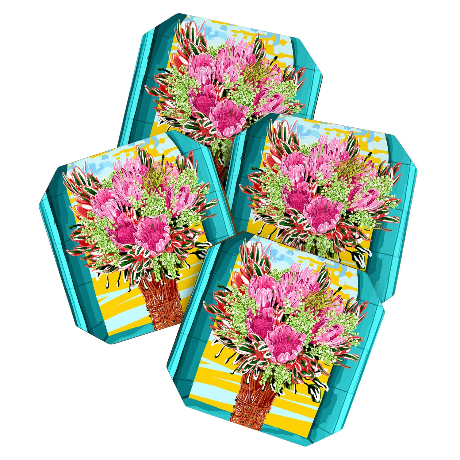 The Good Vibes Flower Pot Coaster Gallery Image 1