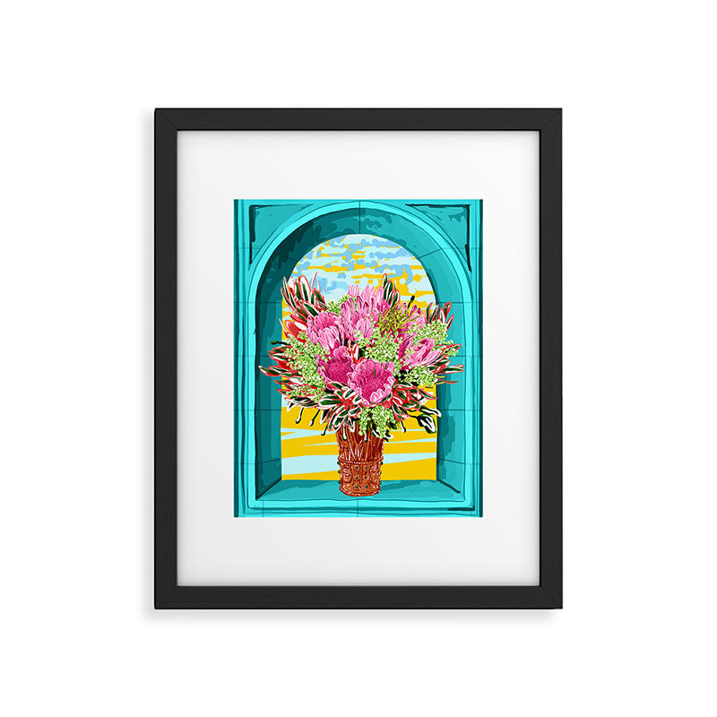 The Good Vibes Flower Pot Framed Art Print Gallery Image 5