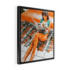 The Gossip Column | Modern Bohemian Woman Hippie Décor | Staycation Fashion Painting  Framed Canvas Print Gallery Image 2
