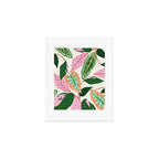 The Inseparable V.01, Nature Botanical Plants, Blush Leaves Modern Boho, Pastel Illustration Garden Art Print Gallery Image 1