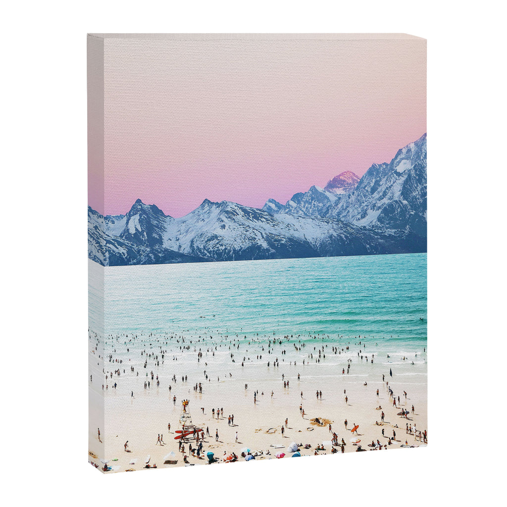 The Island, Pastel Tropical Beach, Travel Nature Landscape, Surrealism Photography Summer Canvas Print Gallery Image 6