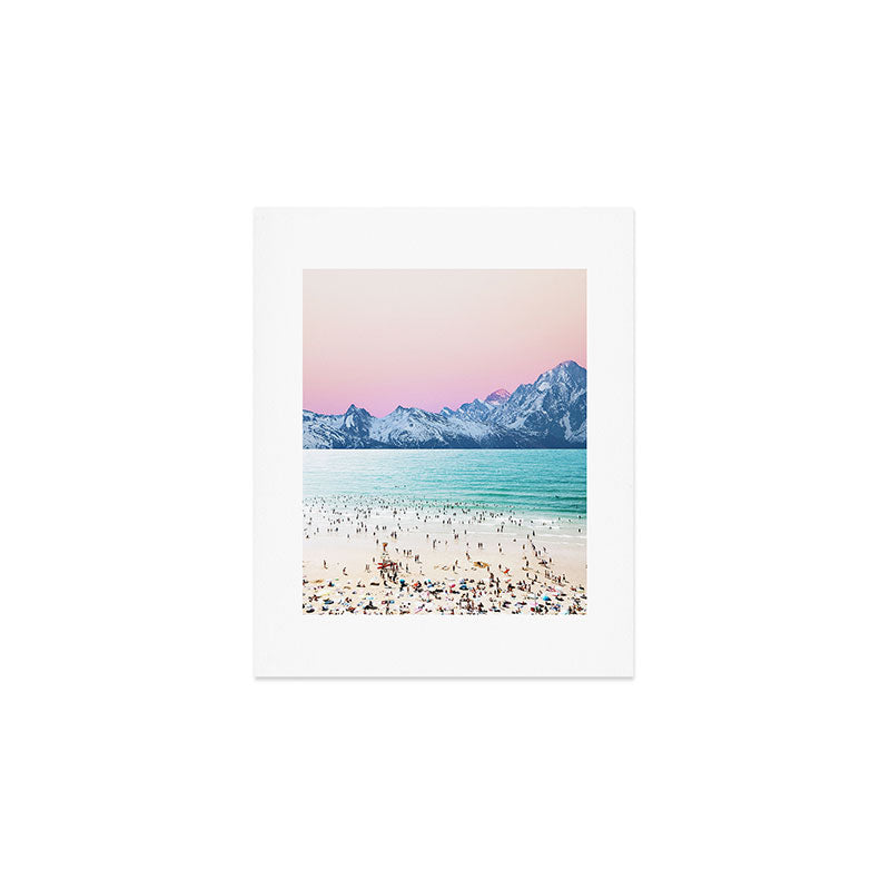 The Island, Pastel Tropical Beach, Travel Nature Landscape, Surrealism Photography Summer Art Print Gallery Image 1
