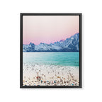 The Island, Pastel Tropical Beach, Travel Nature Landscape, Surrealism Photography Summer Framed Canvas Print Gallery Image 6