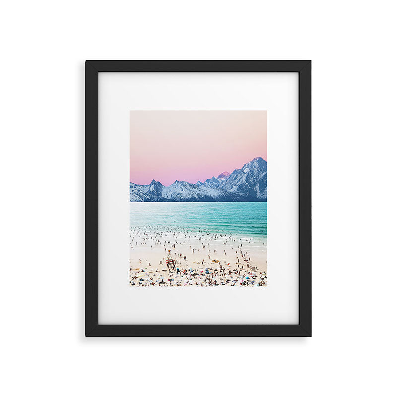 The Island, Pastel Tropical Beach, Travel Nature Landscape, Surrealism Photography Summer Framed Art Print Gallery Image 4