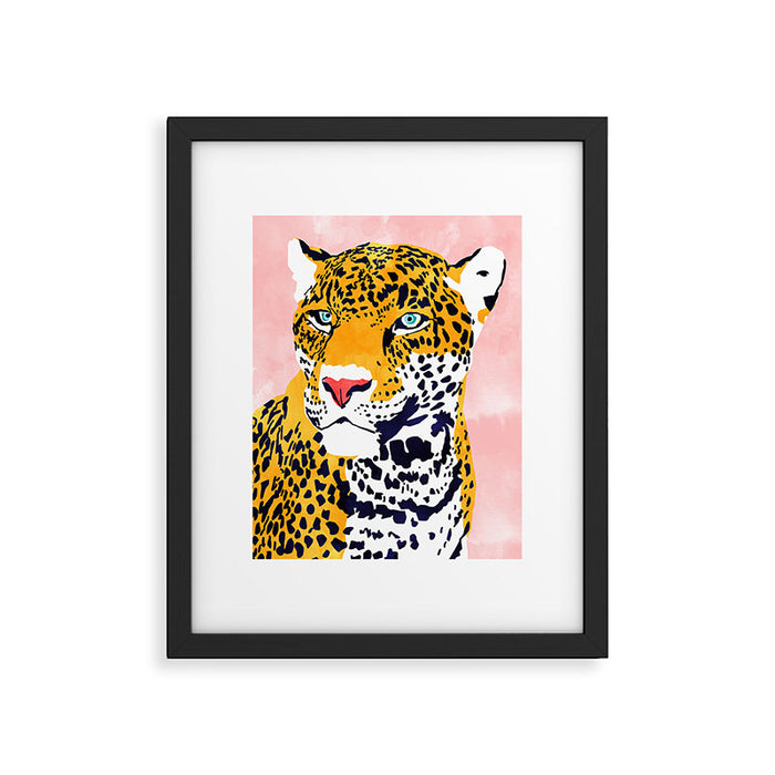 The Leopard Portrait Framed Art Print Gallery Image 1