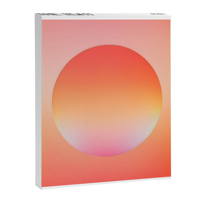 The Light Within, Spiritual Positivity Yoga Aura, Energy Soft Gradient Iridescent Glow, Mindfulness Graphic Design Motivational  Canvas Print Gallery Image 1