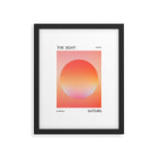 The Light Within, Spiritual Positivity Yoga Aura, Energy Soft Gradient Iridescent Glow, Mindfulness Graphic Design Motivational  Framed Art Print Gallery Image 5