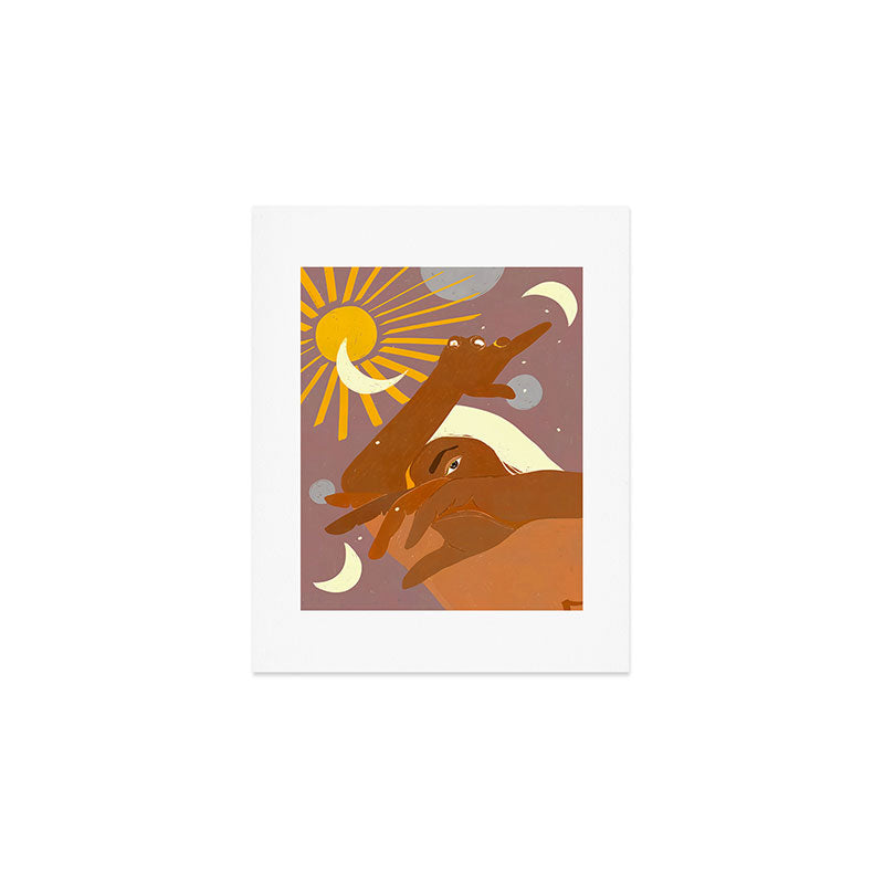 The Moon Dances With Me The Way The Sun Cannot And The Other Way Round Art Print Gallery Image 1