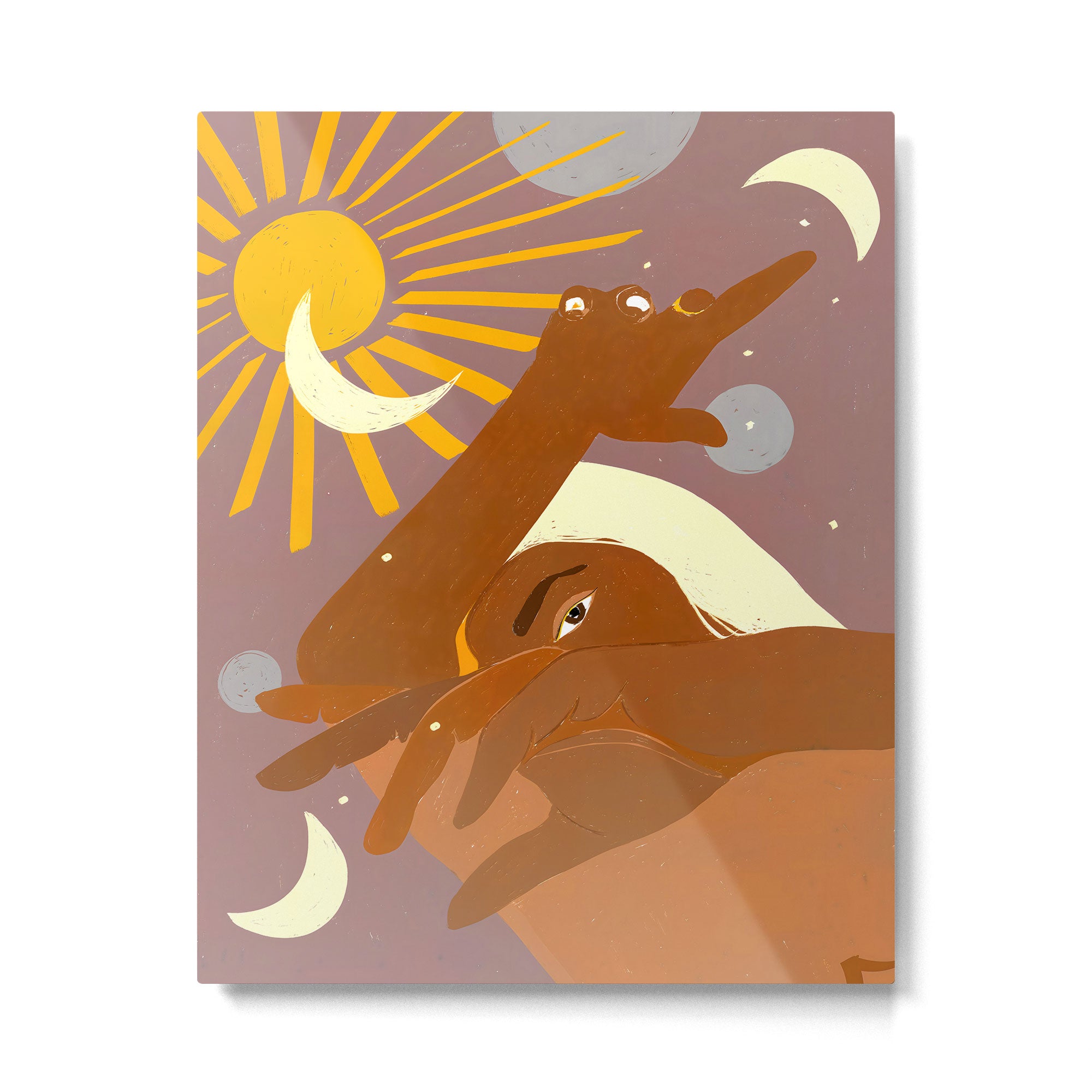 The Moon Dances With Me The Way The Sun Cannot And The Other Way Round Metal Print Gallery Image 4