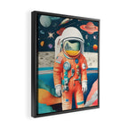 The Outsider Syndrome, Astronaut Space Travel Galaxy Surrealism, Individuality Blush Photography Plants Mars Moon Eclectic Concept Framed Canvas Print Gallery Image 2