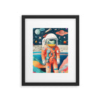 The Outsider Syndrome, Astronaut Space Travel Galaxy Surrealism, Individuality Blush Photography Plants Mars Moon Eclectic Concept Framed Art Print Gallery Image 5