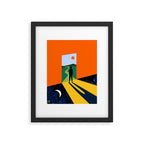 The Path Ahead, Abstract Concept Positivity Growth Mindset People, Eclectic Inspire Bohemian Contemporary Modern Pop Art Framed Art Print Gallery Image 5