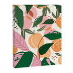 The Peach Garden , Vintage Botanical Tropical Jungle, Fruits Plants Pastel Summer Forest Canvas Print Gallery Image 6
