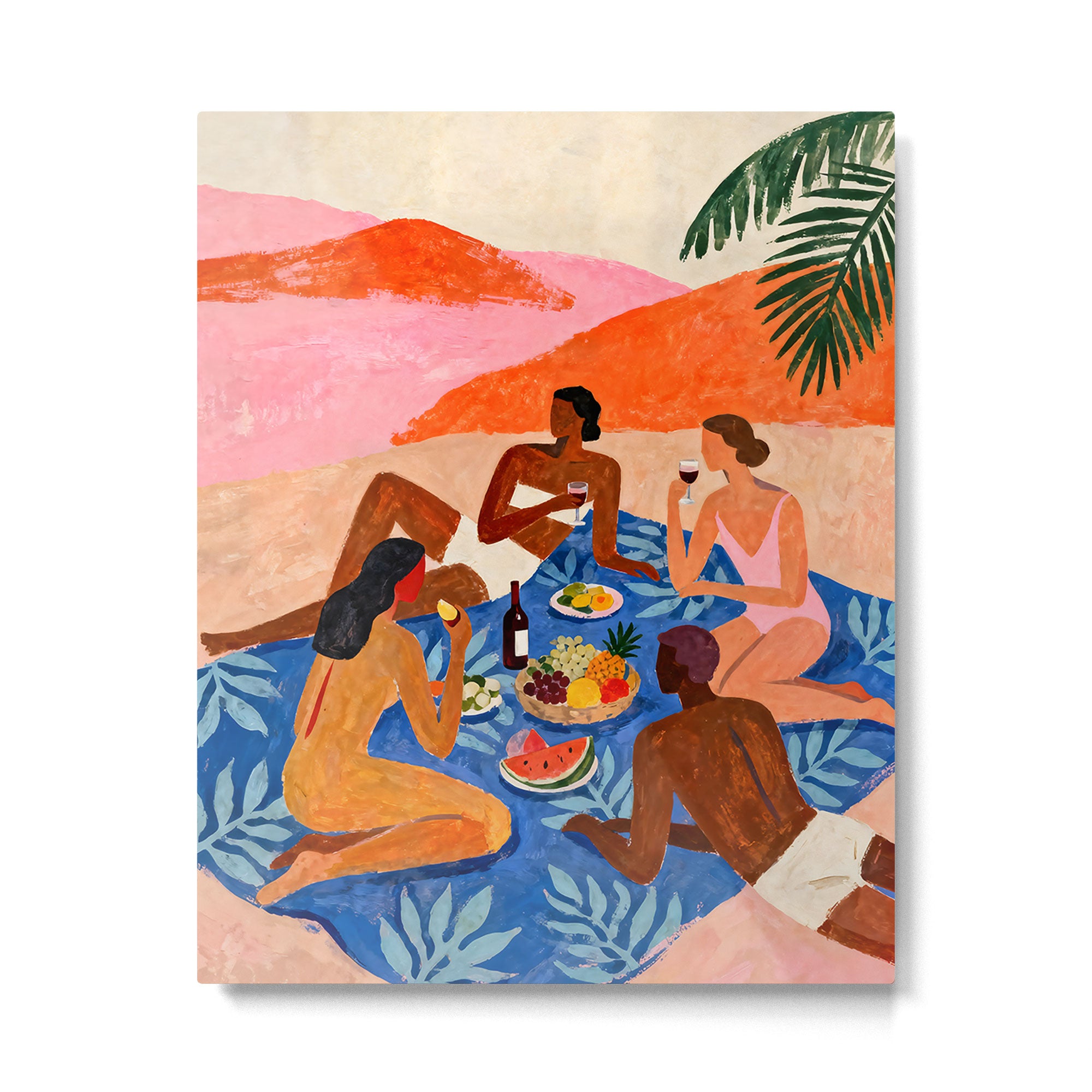 The Picnic Metal Print Gallery Image 4