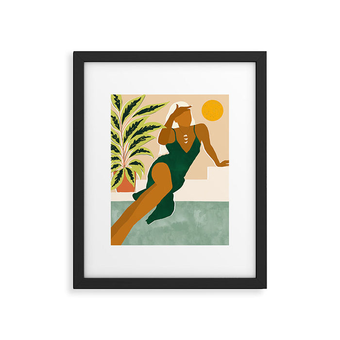 The Wait Is Long But My Dream Of You Does Not End #illustration Framed Art Print Gallery Image 1