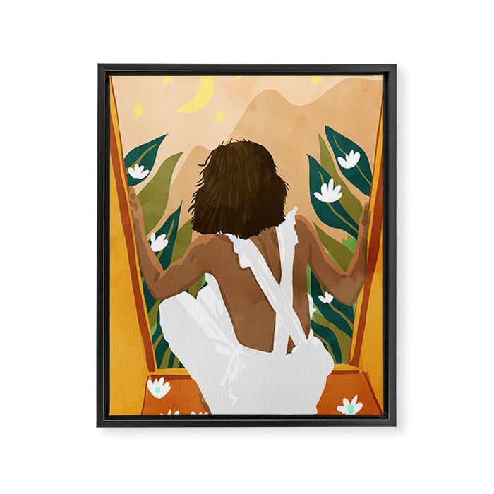 The wild world and a rebel heart Framed Canvas Print Gallery Image 1