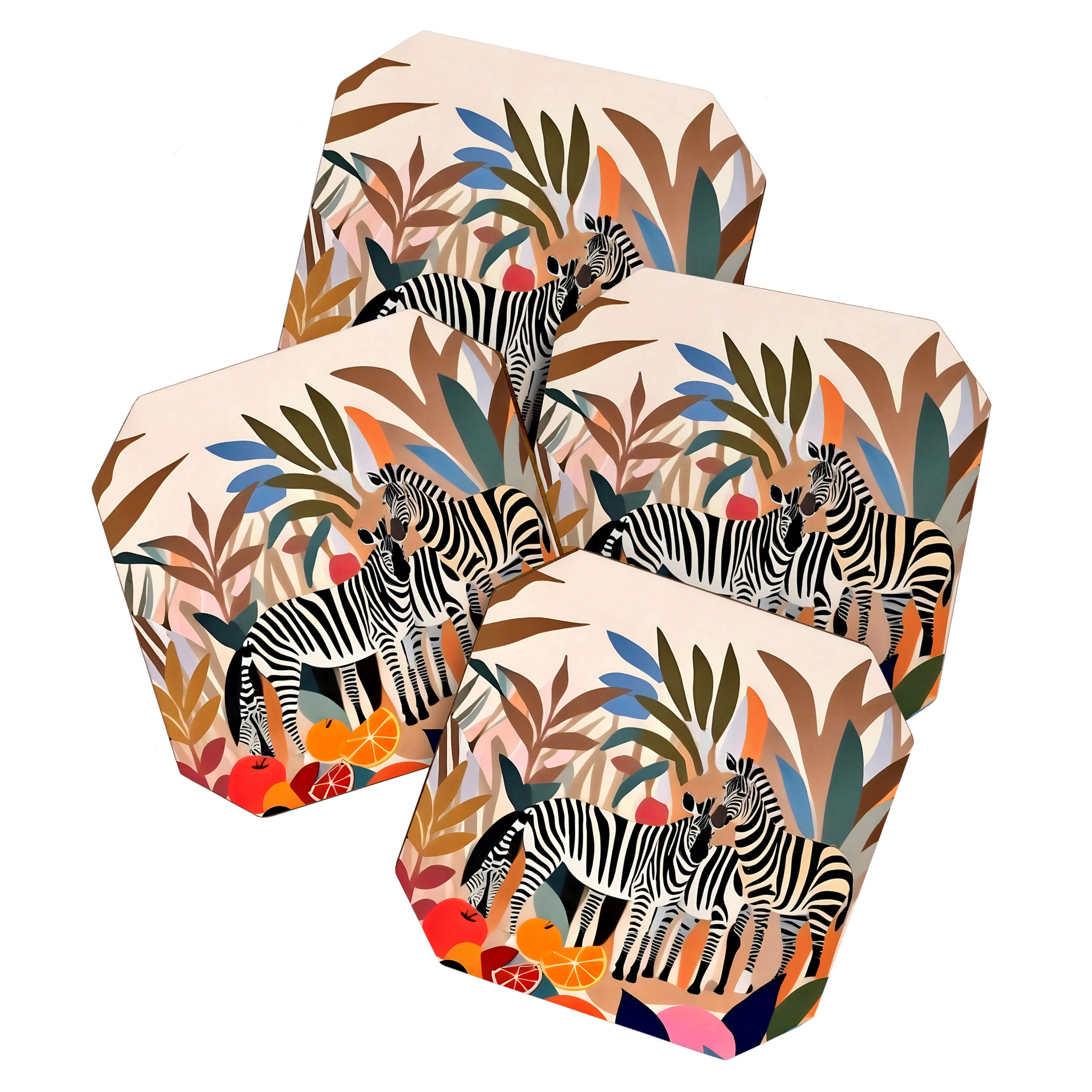 Three Zebras Coaster Gallery Image 1