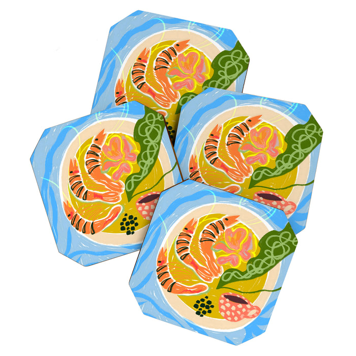 Tiger Shrimp Seafood Platter Coaster Gallery Image 1