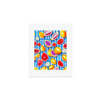 Tropical Fruit Pop, Colorful Eclectic Mango Dragon Fruits, Watermelon Eclectic Juicy Food Picnic  Art Print Gallery Image 1
