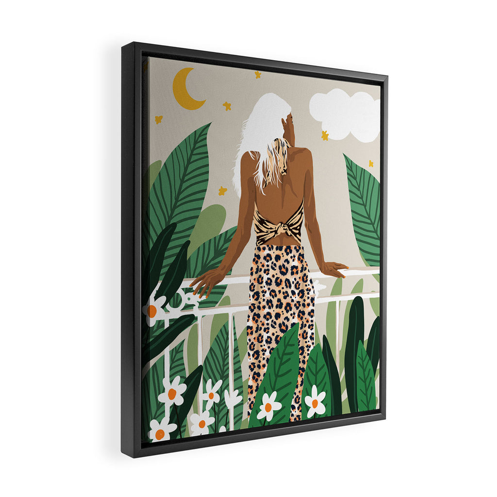 Trust the wait. Embrace the uncertainty. Enjoy the beauty of becoming. Framed Canvas Print Gallery Image 2