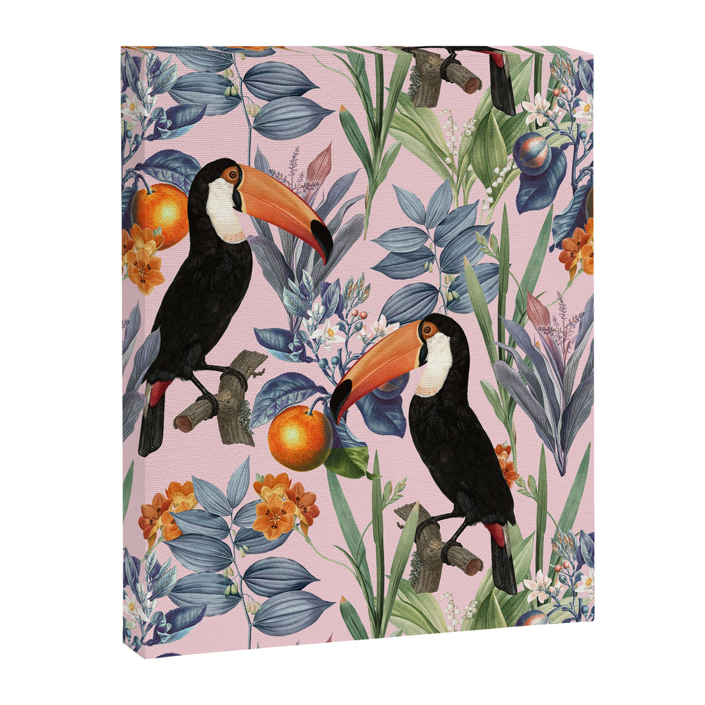 Tucan Garden #pattern #illustration Canvas Print Gallery Image 6