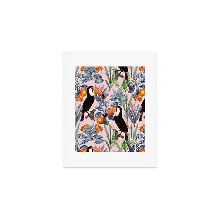 Tucan Garden #pattern #illustration Art Print Gallery Image 1