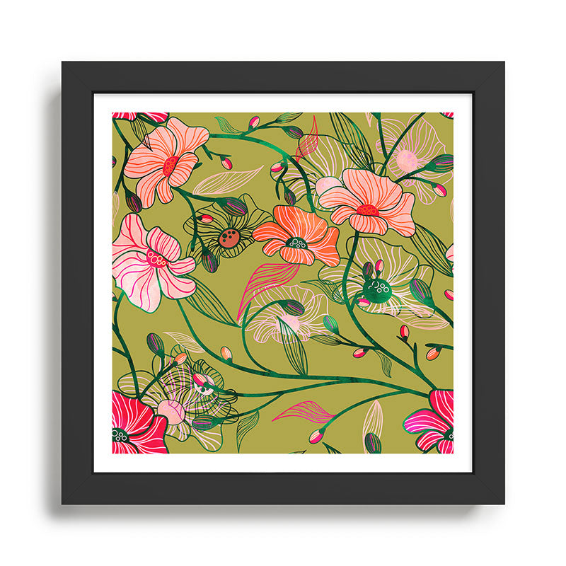 Twinning #illustration #pattern Framed Art Print Gallery Image 1