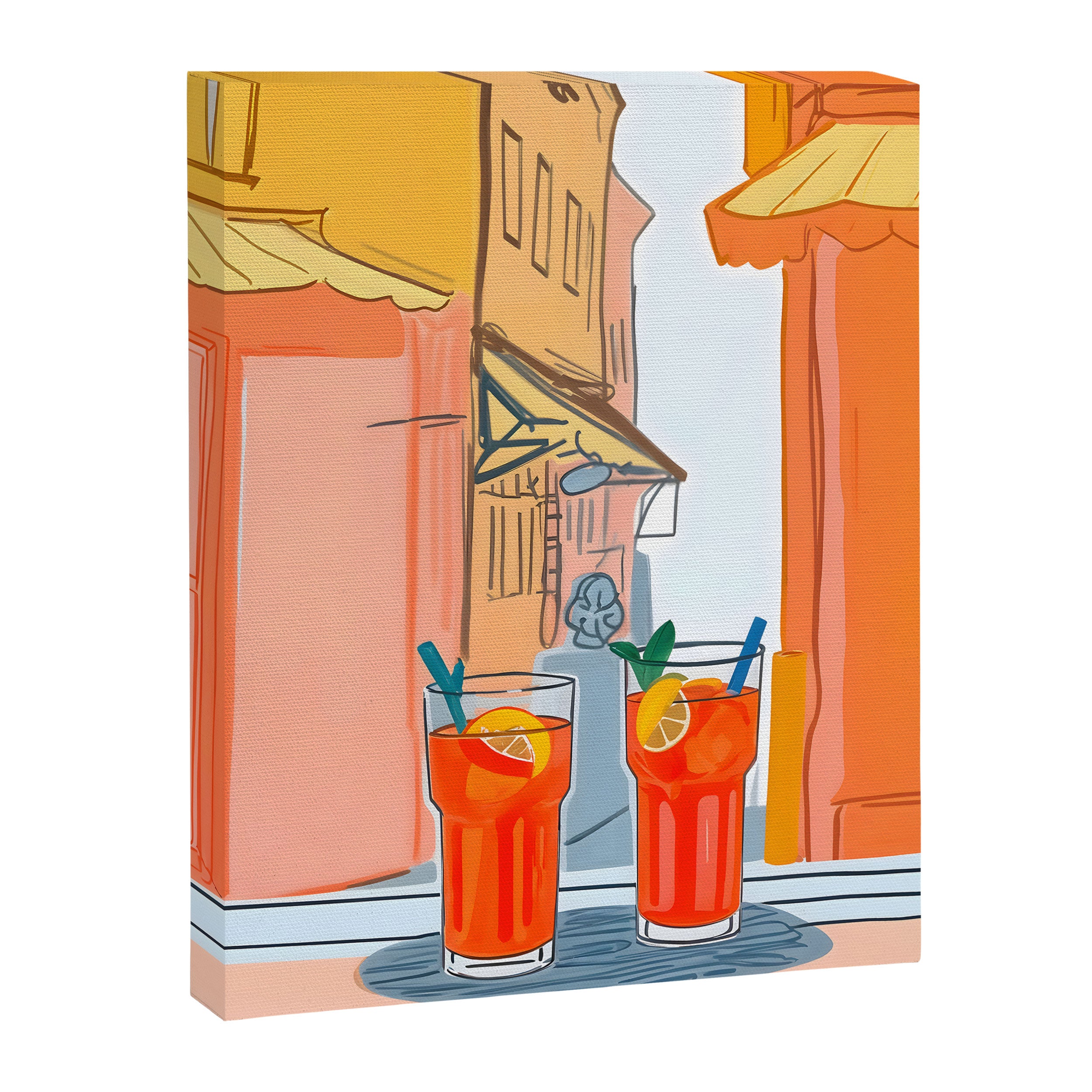 Two Aperols Please Canvas Print Gallery Image 6