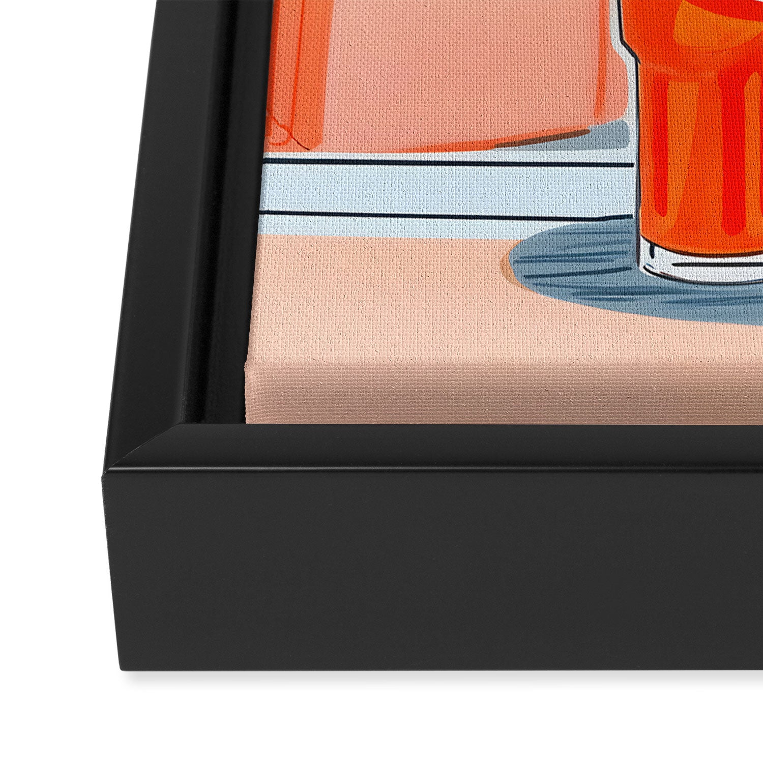 Two Aperols Please Framed Canvas Print Gallery Image 3